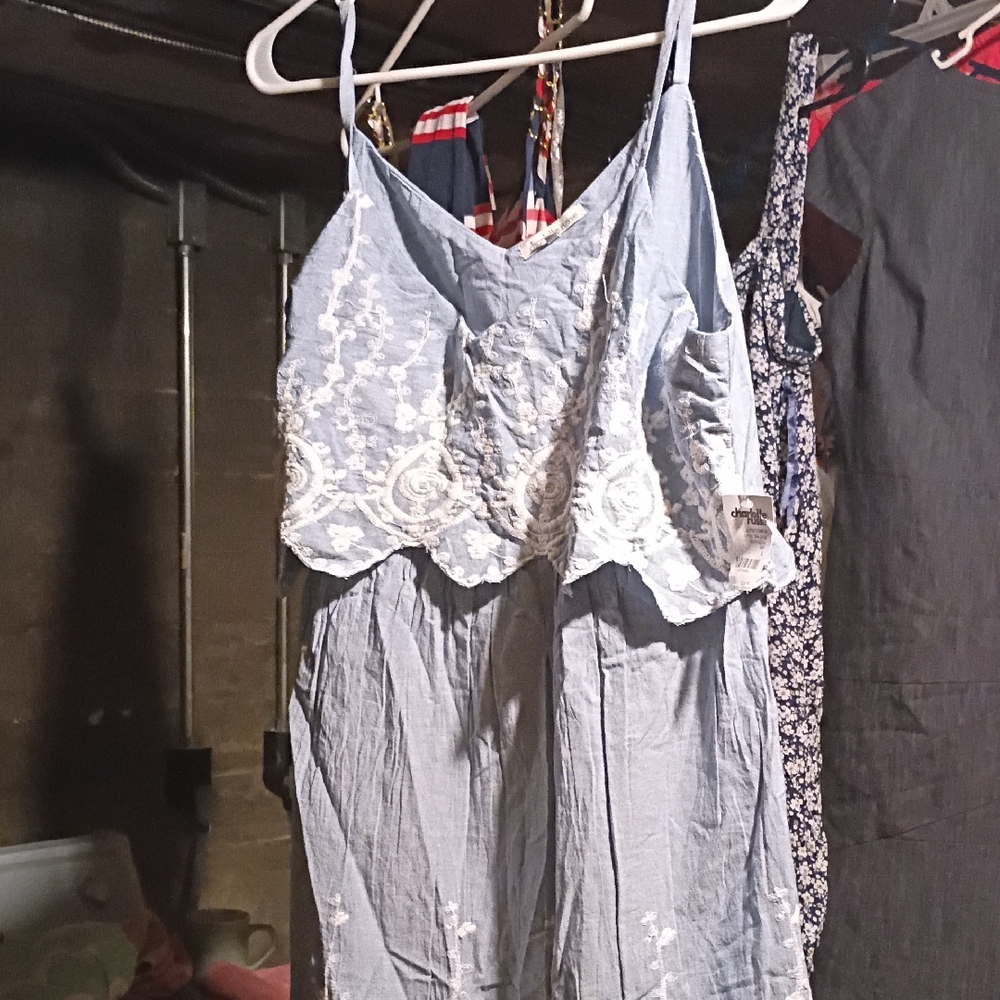 Charlotte Russe Light Blue Lace Chemise